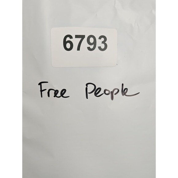 Free People Vest Womens XS White Faux Fur Long Open Front Floral Lined Boho - Picture 7 of 7